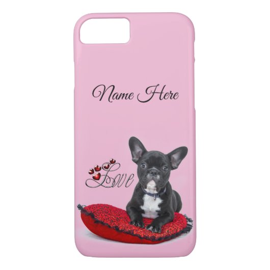 Personalisiert French Bull Dog - Frankreich - Lieb Case-Mate iPhone Hülle (Rückseite)