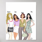 Personalisiert, Freunde für immer Poster (Vorne)