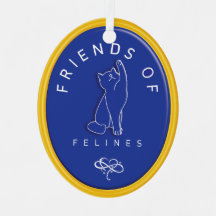 Personalisiert Friends of Felines Ornament