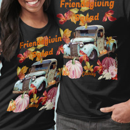 Personalisiert Friendsgiving Squad Erntedank T-Shirt