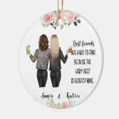 Personalisiert Friendship Weihnachten Keramik Ornament (Links)