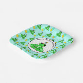 Personalisiert Frog zum Geburtstag Pappteller (Gewinkelt)