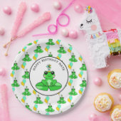 Personalisiert Frog zum Geburtstag Pappteller (Party)