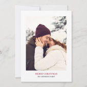 Personalisiert Frohe Weihnachten Foto (Vorderseite)