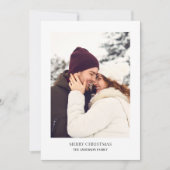 Personalisiert Frohe Weihnachten Foto (Vorderseite)