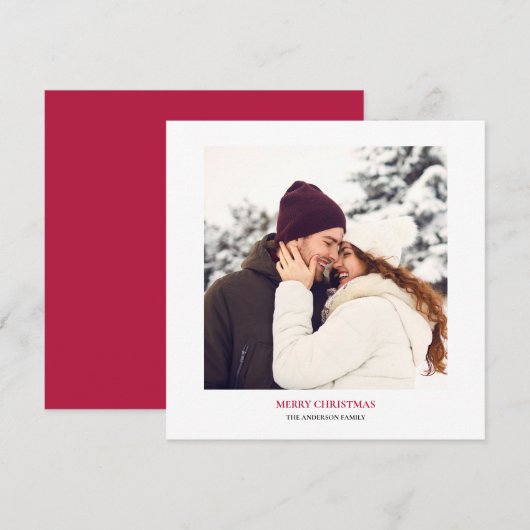 Personalisiert Frohe Weihnachten Foto (Vorne/Hinten)