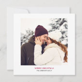 Personalisiert Frohe Weihnachten Foto (Vorderseite)