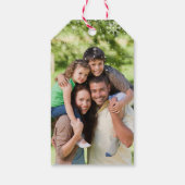 Personalisiert Frohe Weihnachten Foto Geschenkanhänger (Rückseite)