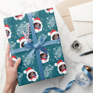 Personalisiert Frohe Weihnachten Foto Geschenkpapier