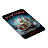 Personalisiert Frohe Weihnachten Funny Foto Magnet (Rechte Seite)