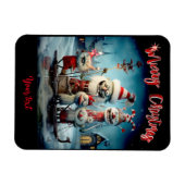 Personalisiert Frohe Weihnachten Funny Foto Magnet (Horizontal)