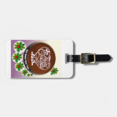 Personalisiert frohe Weihnachten. Gepäckanhänger (Vorderseite horizontal)