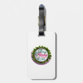 Personalisiert frohe Weihnachten. Gepäckanhänger (Rückseite vertikal)