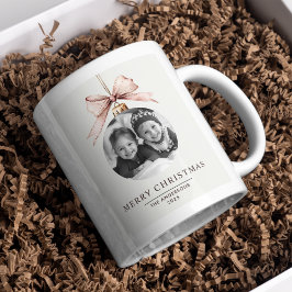 "Personalisiert frohe Weihnachten Kaffeetasse