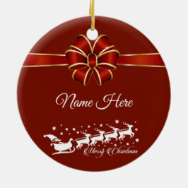 Personalisiert frohe Weihnachten Keramik Ornament