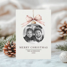 "Personalisiert frohe Weihnachten mit Foto Einladung