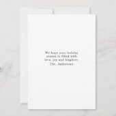 "Personalisiert frohe Weihnachten mit Foto und Nam Einladung (Rückseite)