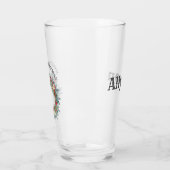 Personalisiert frohe Weihnachten mit Weihnachtskra Glas (Links)