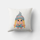 Personalisiert Frohe Weihnachten Niedlich Gnome Gi Kissen (Rückseite)