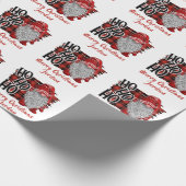 Personalisiert frohe Weihnachten Niedlich Gnomes U Geschenkpapier (Ecke)