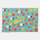 Personalisiert frohe Weihnachten Niedlich Snowmen  Geschirrtuch (Horizontal)