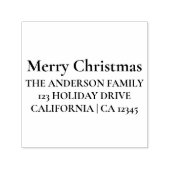 Personalisiert frohe Weihnachten Permastempel (Design)