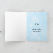 Personalisiert frohe Weihnachten Pink und Blue Sno Karte (Innenseite)