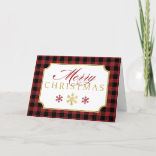 Personalisiert frohe Weihnachten Rot, Schwarz Kari