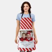 "Personalisiert frohe Weihnachten Schürze mit Foto (Getragen)