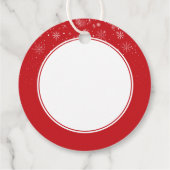 Personalisiert frohe Weihnachten und ein glücklich Geschenkanhänger (Rückseite)