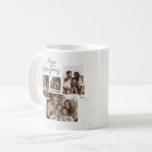 "Personalisiert frohe Weihnachten - Vier-Fotos-Col Kaffeetasse (Vorderseite Links)