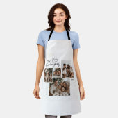 "Personalisiert frohe Weihnachten - Vier-Fotos-Col Schürze (Getragen)