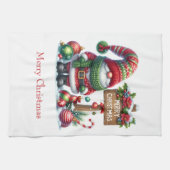 Personalisiert frohe Weihnachten Weihnachten Geschirrtuch (Horizontal)