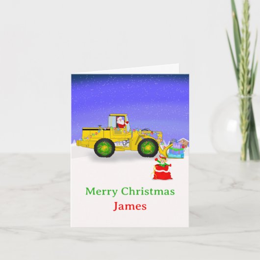 Personalisiert Frohe Weihnachten Weihnachten in Bu Karte (Vorderseite)