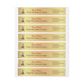 Personalisiert frohe Weihnachts-Elf-Rücksendeadres (Bogen)