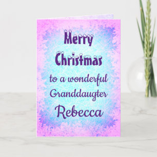 Personalisiert frohe Weihnachts-Großtochter Karte
