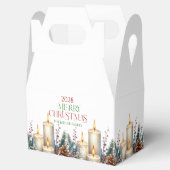 Personalisiert frohe Weihnachts Retro Typografie Geschenkschachtel (Geöffnet)