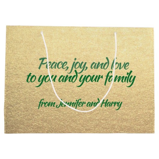 Personalisiert frohe Weihnachtsärztfamilie Große Geschenktüte (Rückseite)