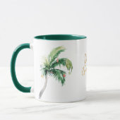 Personalisiert frohe Weihnachtsbaumtage Tasse (Links)