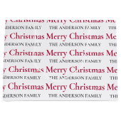 Personalisiert frohe Weihnachtsfamilie Große Geschenktüte (Vorderseite)