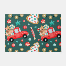 Personalisiert frohe Weihnachtsfarbe Fußmatte