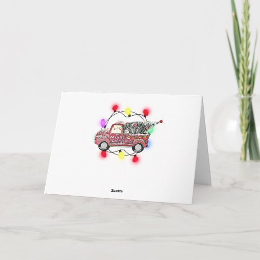 Personalisiert frohe Weihnachtsfeier Auto und Gesc Karte (Rückseite)