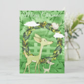 Personalisiert Frohe Weihnachtsferse Karte (Stehend Vorderseite)