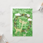 Personalisiert Frohe Weihnachtsferse Karte (Vorderseite/Rückseite Beispiel)