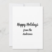 Personalisiert Frohe Weihnachtsferse Karte (Rückseite)