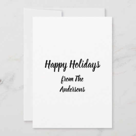 Personalisiert Frohe Weihnachtsferse Karte (Rückseite)