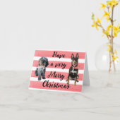 Personalisiert Frohe Weihnachtskarte Karte (Gelbe Blume)