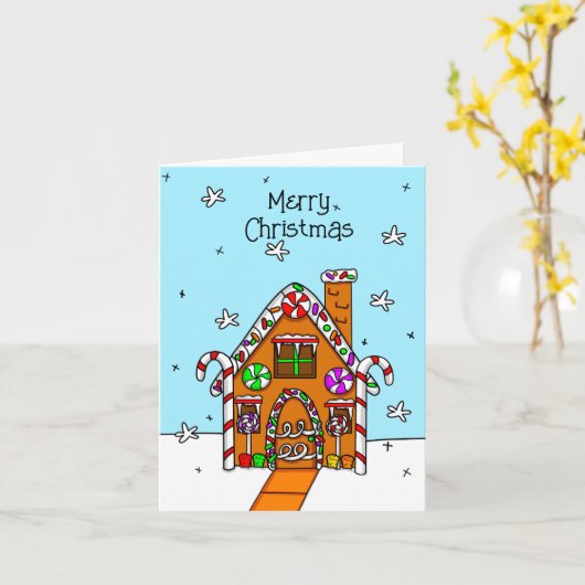 Personalisiert Frohe Weihnachtskarte Karte (Gelbe Blume)