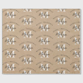 Personalisiert Frohe Weihnachtsklebstoff Geschenkpapier (Flach)