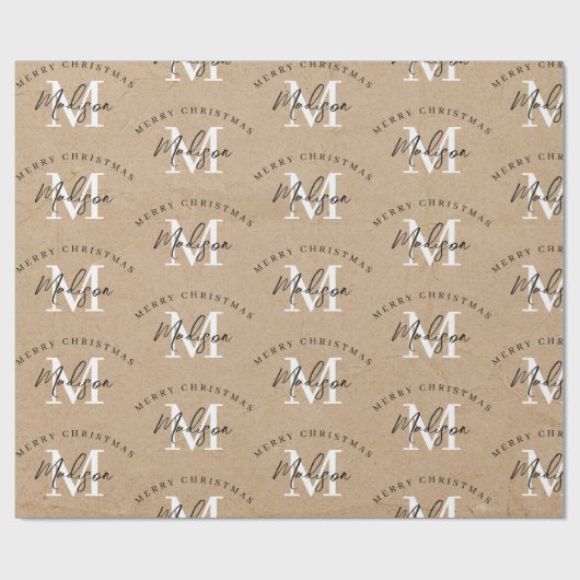 Personalisiert Frohe Weihnachtsklebstoff Geschenkpapier (Flach)